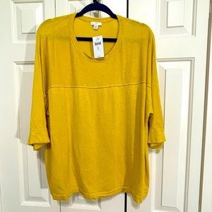 NEW J Jill Linen Blend top, 2x.